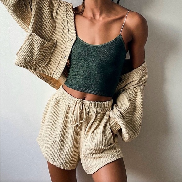 Free People Tops - Intimately Free People green bungee strap crop brami tank